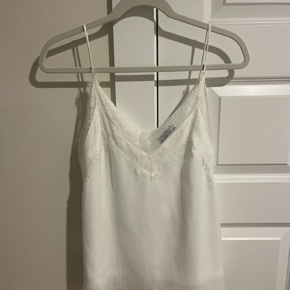 Nasty Gal White Sleeveless Camisole Top